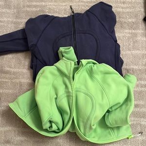 Lululemon scuba zip up hoodie (two sold together)